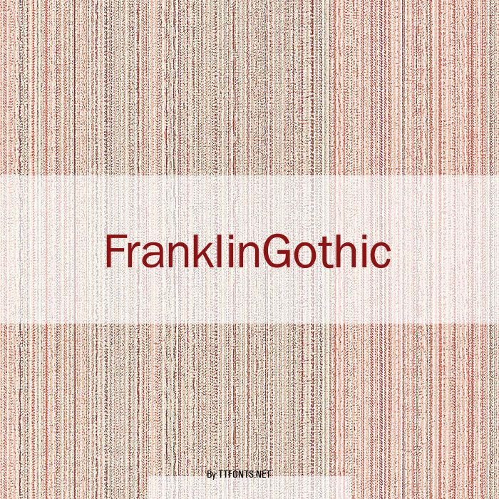 FranklinGothic example