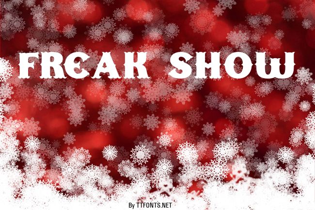 Freak Show example