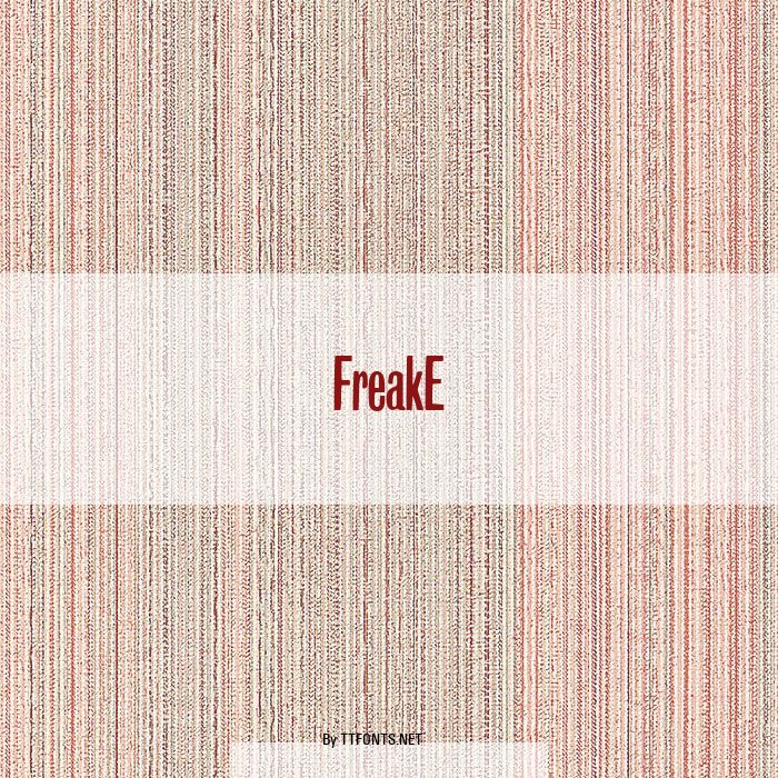 FreakE example