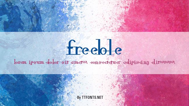 freeble example