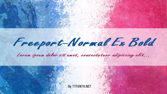 Freeport-Normal Ex Bold example