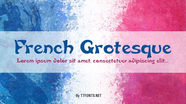 French Grotesque example