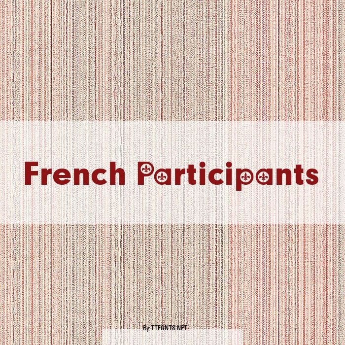 French Participants example