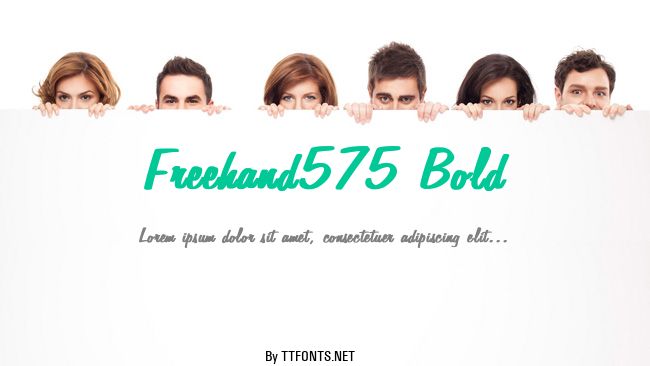 Freehand575 Bold example
