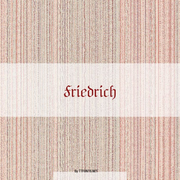 Friedrich example