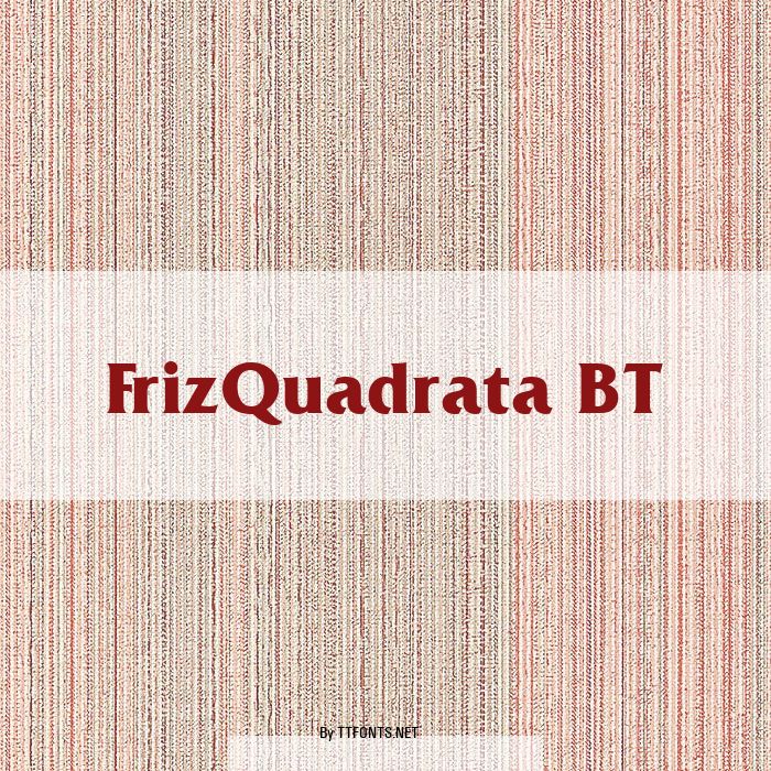 FrizQuadrata BT example