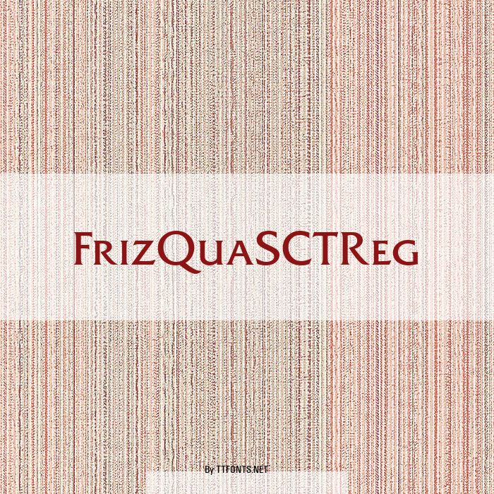 FrizQuaSCTReg example