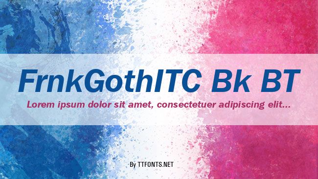 FrnkGothITC Bk BT example