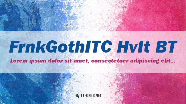 FrnkGothITC HvIt BT example