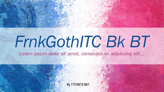 FrnkGothITC Bk BT example