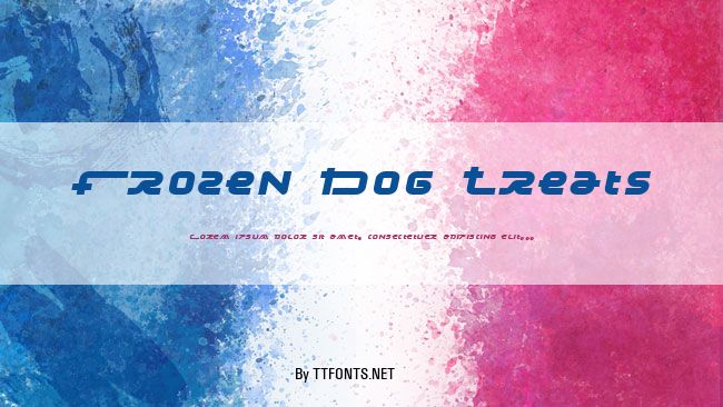 Frozen Dog Treats example