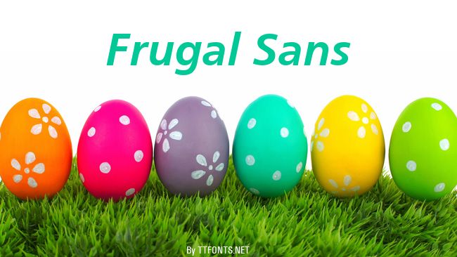 Frugal Sans example