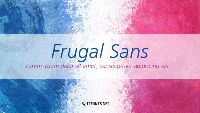 Frugal Sans example