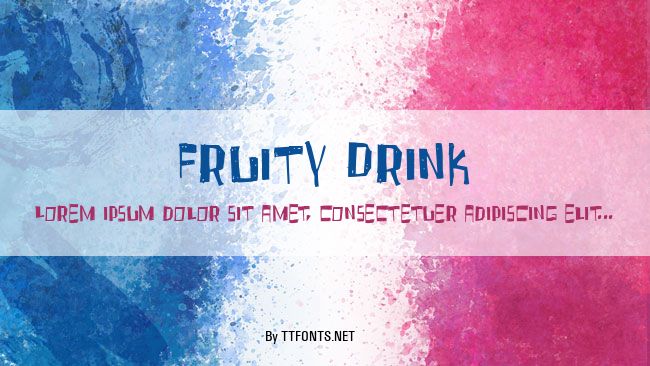 Fruity Drink example