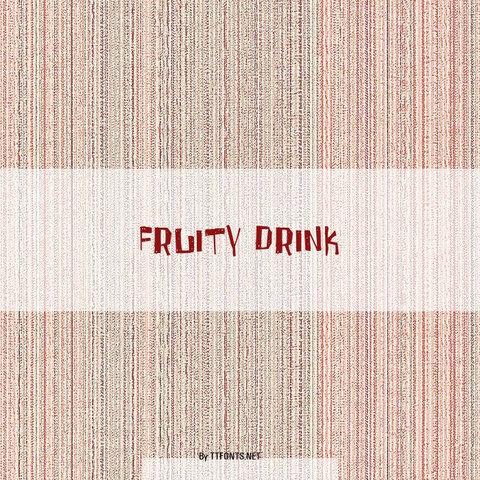 Fruity Drink example