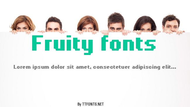 Fruity fonts example