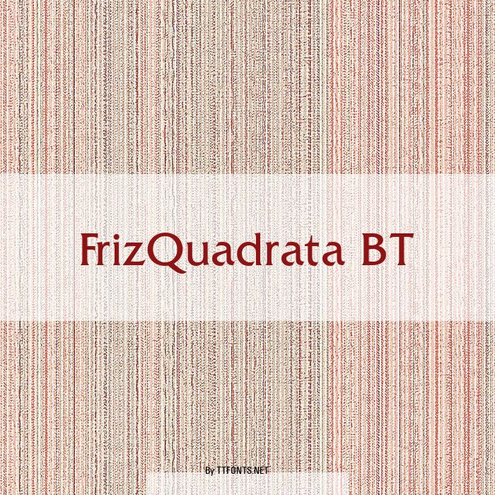 FrizQuadrata BT example