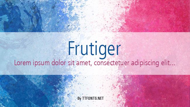 Frutiger example