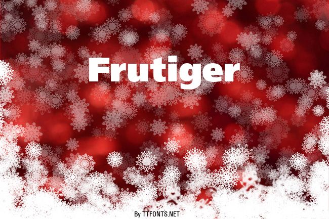 Frutiger example