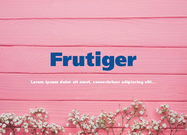 Frutiger example