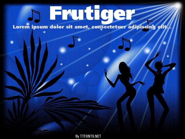Frutiger example