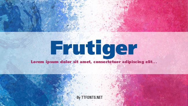 Frutiger example