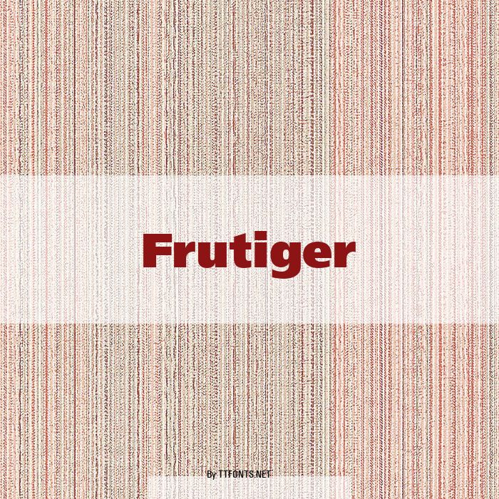 Frutiger example