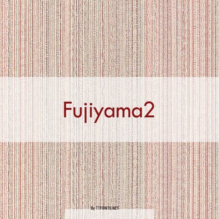 Fujiyama2 example