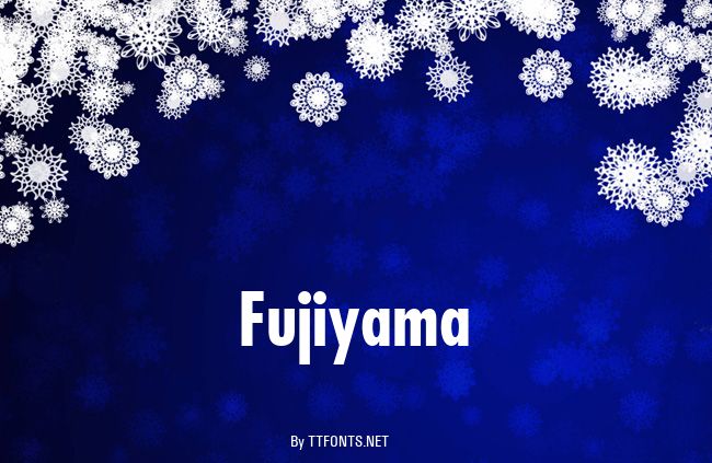 Fujiyama example