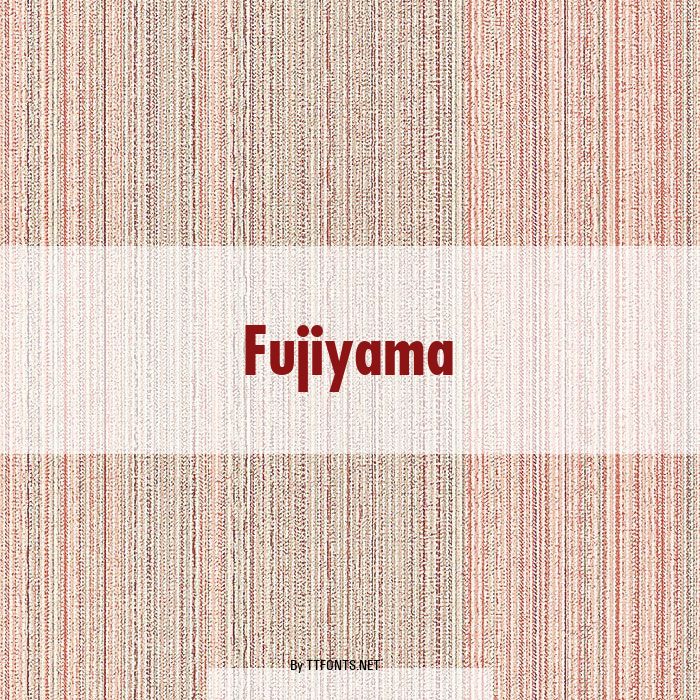 Fujiyama example