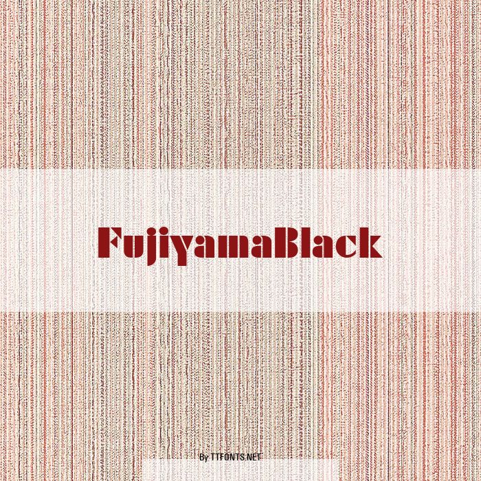 FujiyamaBlack example