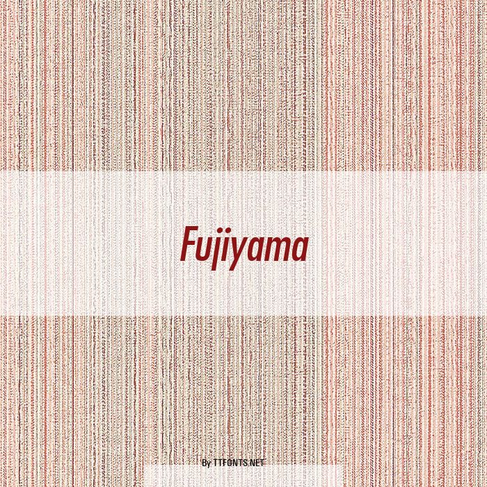 Fujiyama example