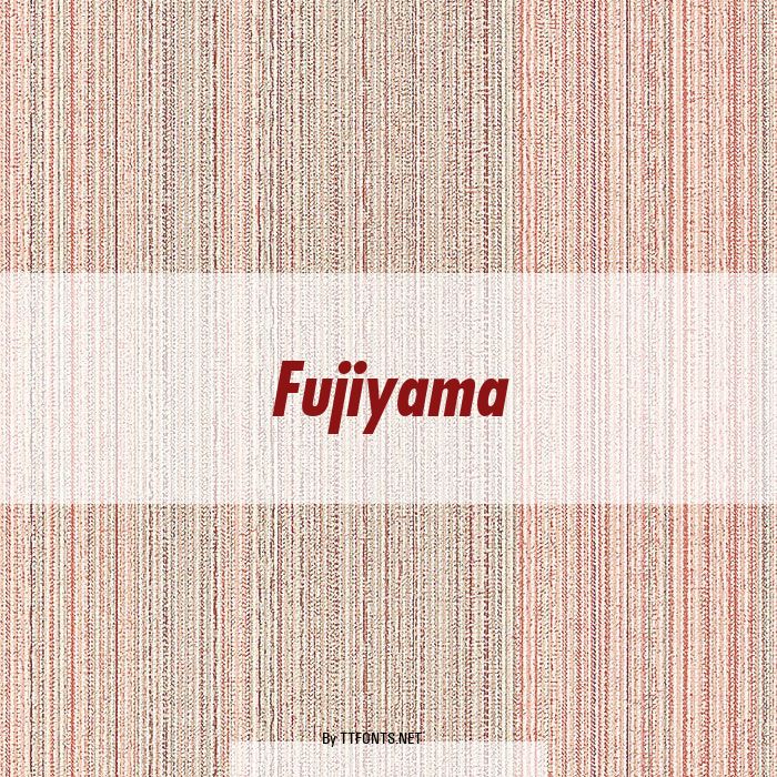 Fujiyama example
