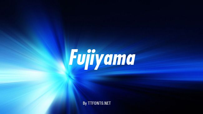 Fujiyama example