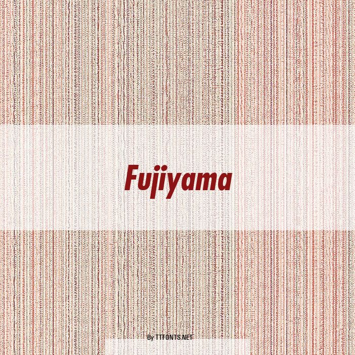 Fujiyama example