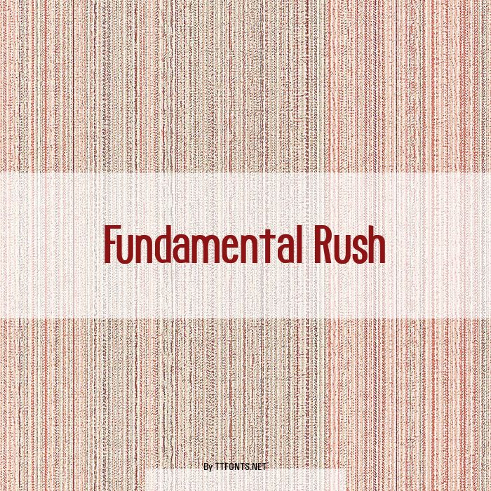 Fundamental Rush example