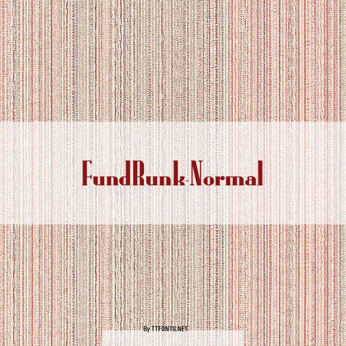 FundRunk-Normal example