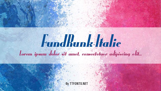 FundRunk-Italic example