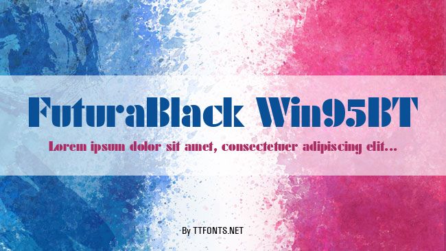 FuturaBlack Win95BT example