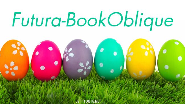 Futura-BookOblique example