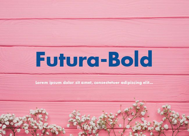 Futura-Bold example
