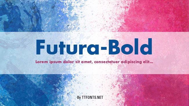 Futura-Bold example