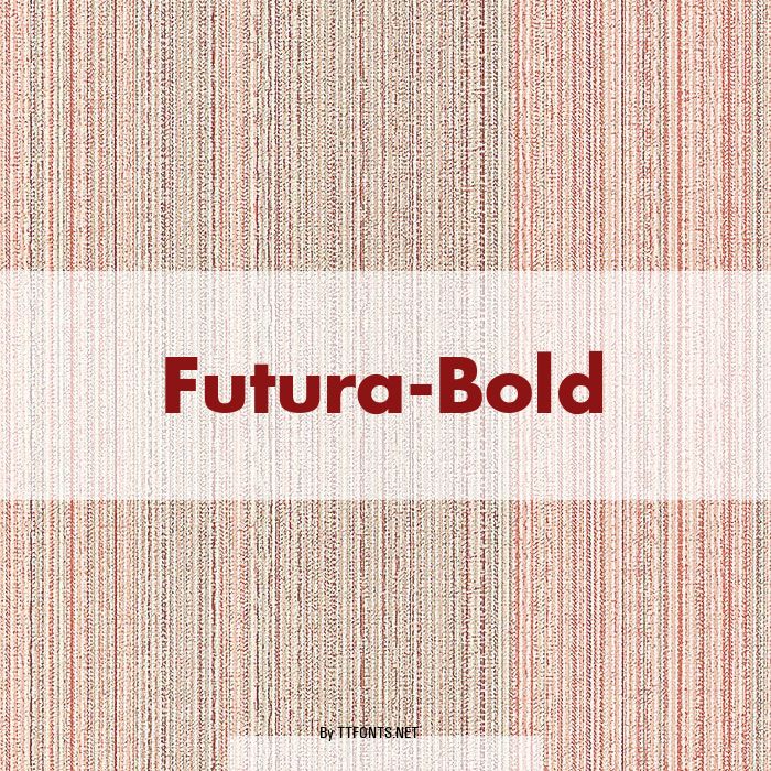 Futura-Bold example