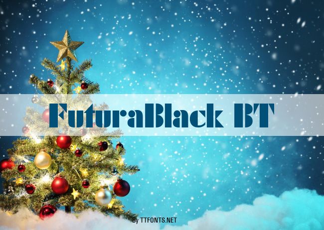 FuturaBlack BT example