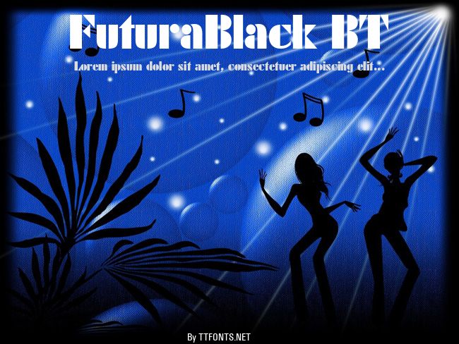 FuturaBlack BT example