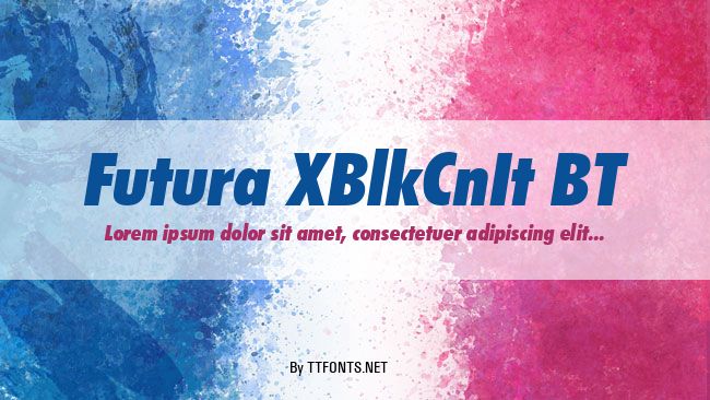 Futura XBlkCnIt BT example