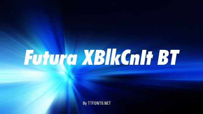 Futura XBlkCnIt BT example