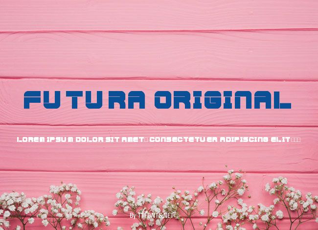 Futura Original example