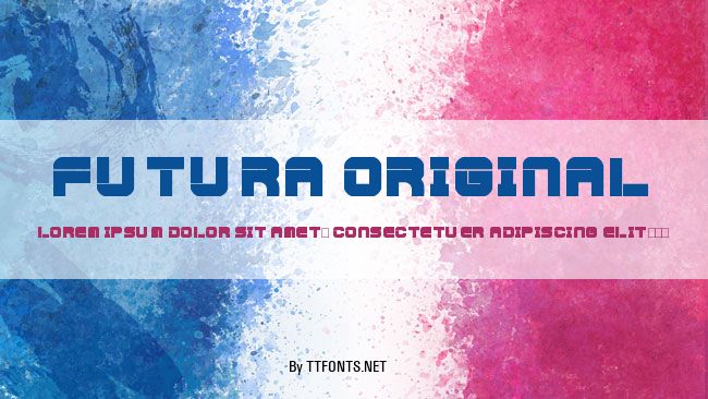 Futura Original example