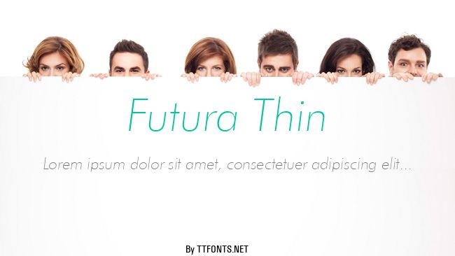 Futura Thin example